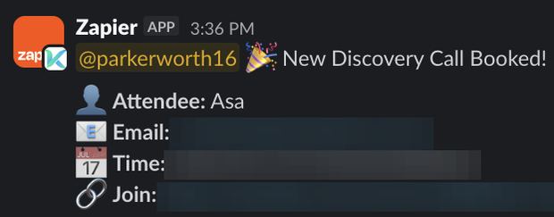 Positive reply notification from a live IronPeak campaign; identifying details redacted