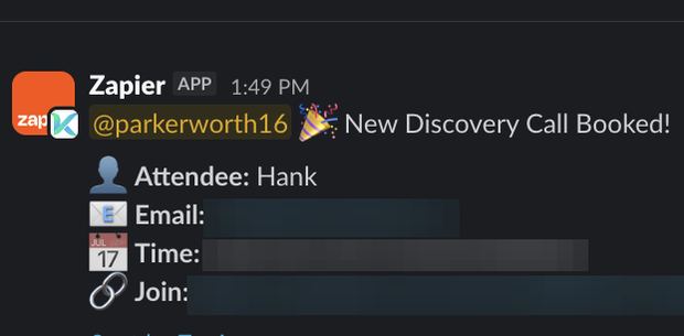 Positive reply notification from a live IronPeak campaign; identifying details redacted
