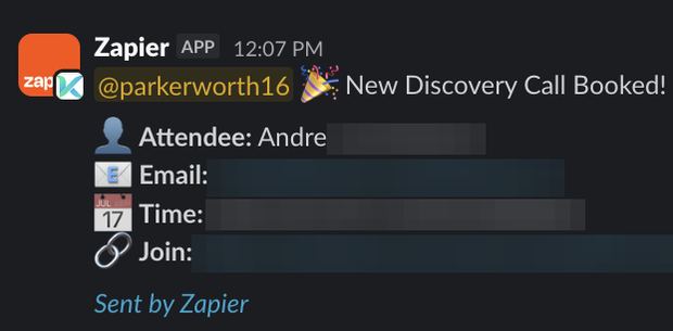 Positive reply notification from a live IronPeak campaign; identifying details redacted