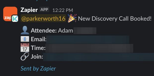 Positive reply notification from a live IronPeak campaign; identifying details redacted